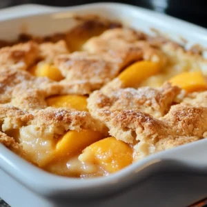 Easy Peach Cobbler Recipe – Simple & Delicious