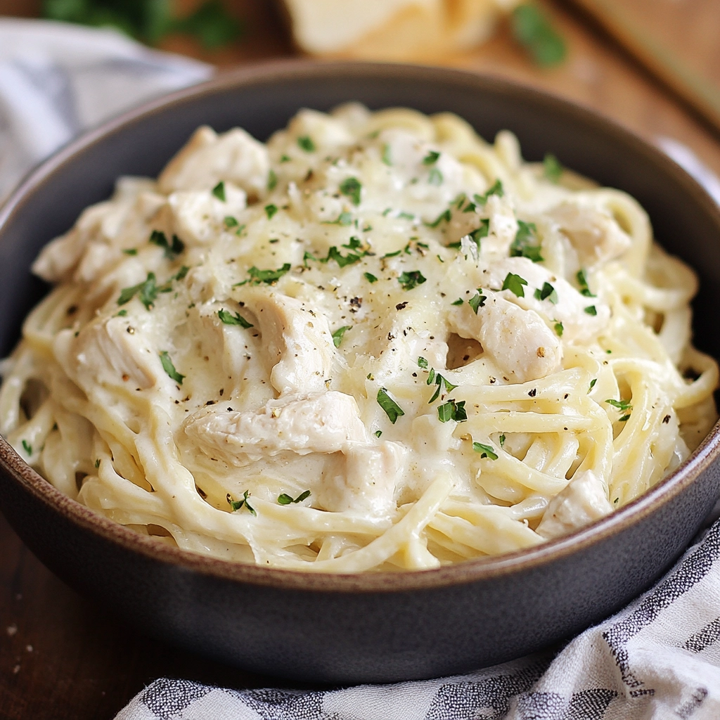 Creamy Slow Cooker Chicken Alfredo Recipe