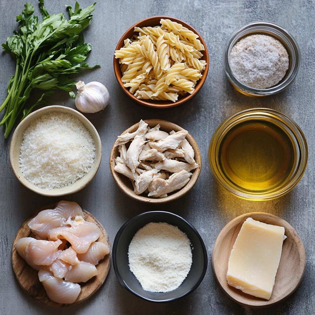 Garlic Parmesan Chicken Pasta recipe : Flavorful