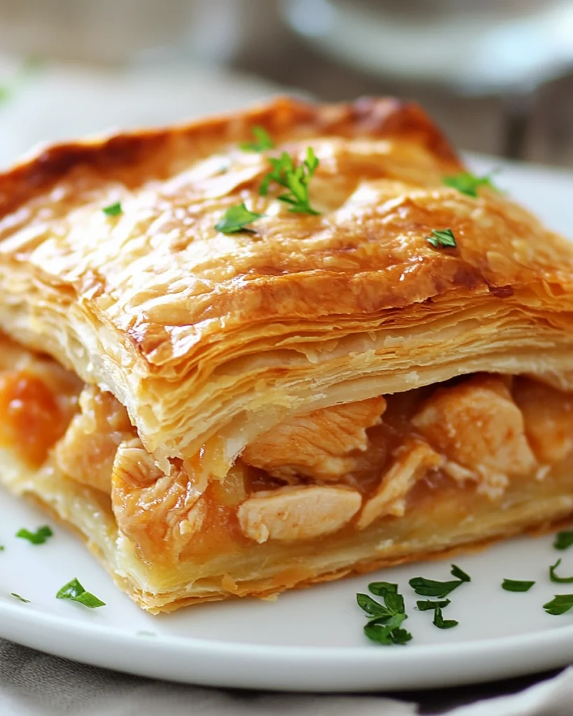 Easy Chicken Pastry | Flaky, Golden & Flavorful