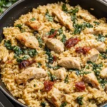 Creamy Tuscan Chicken & Rice Recipe