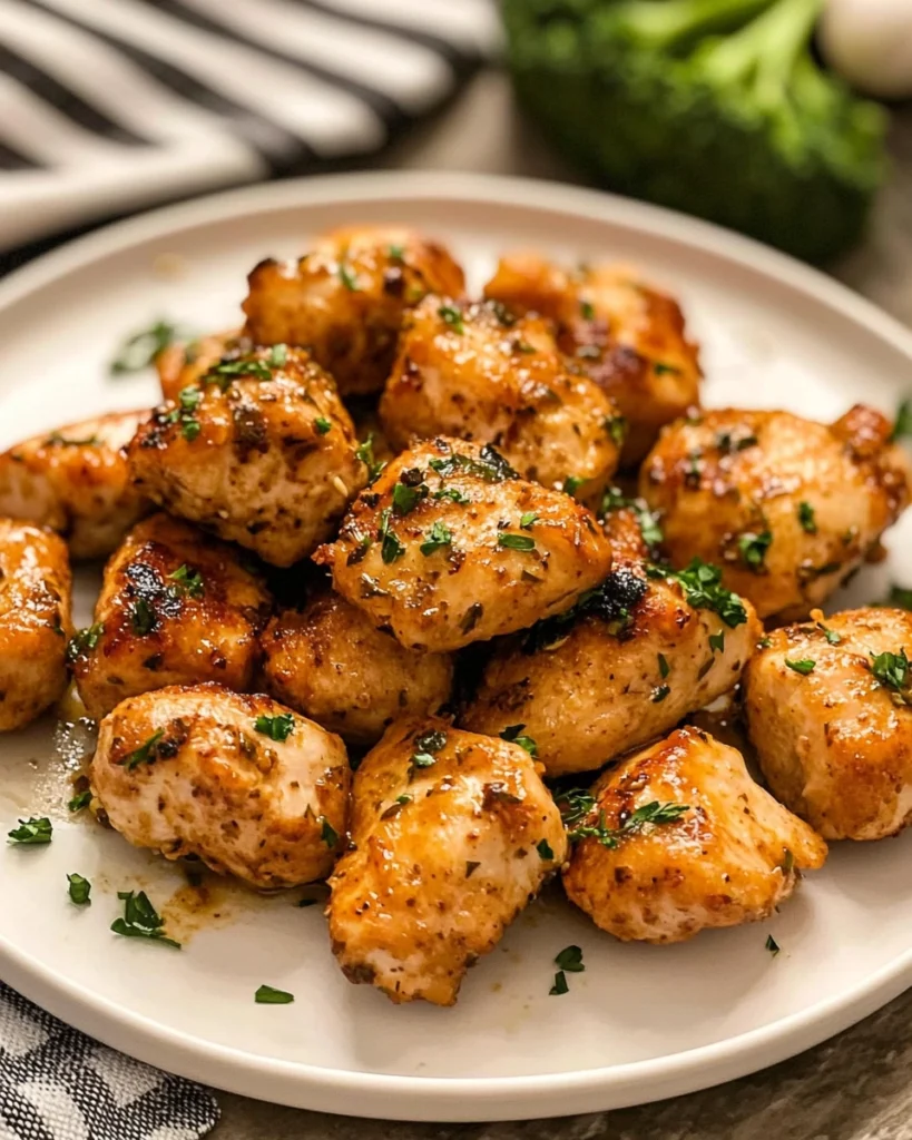Keto Garlic Butter Chicken Bites – Easy & Low-Carb