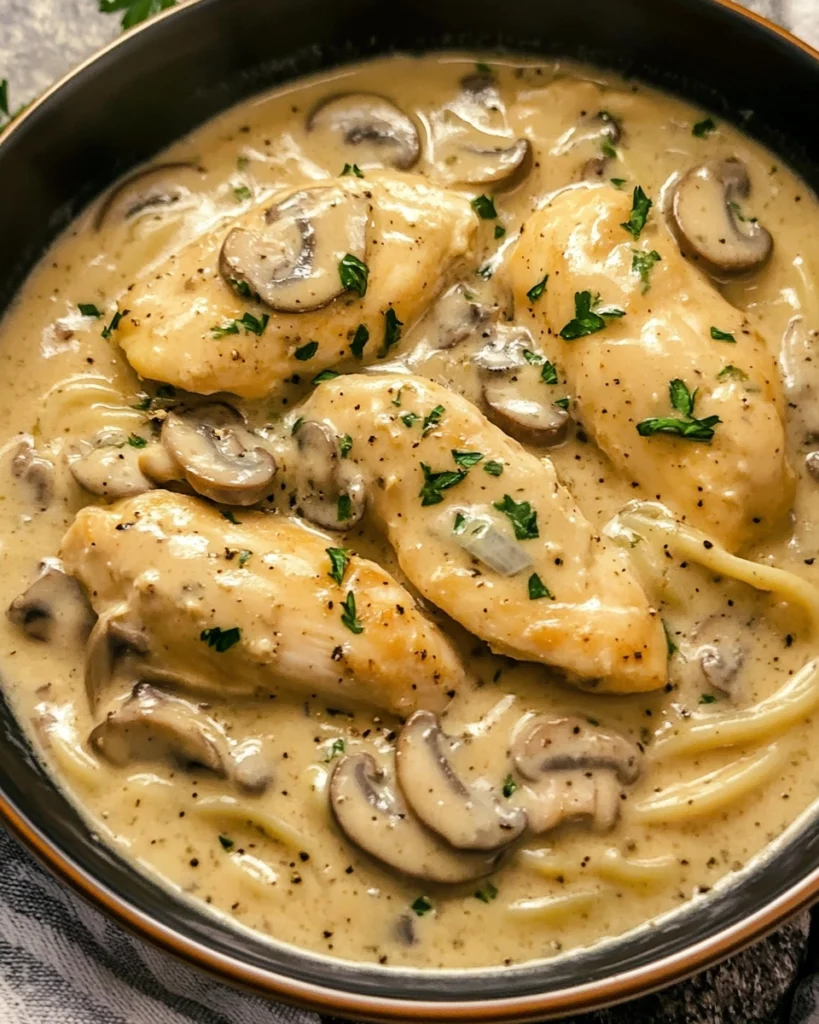 Easy Weeknight Cream of Mushroom Chicken Skillet Recipe