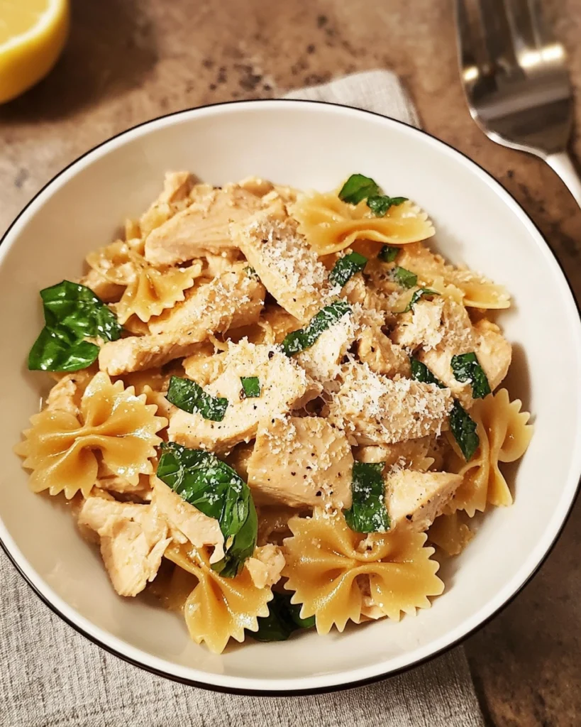 Easy Chicken and Bow Tie Pasta Recipe