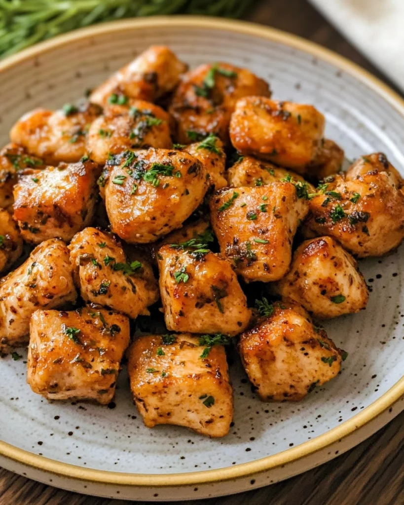 Keto Garlic Butter Chicken Bites – Easy & Low-Carb