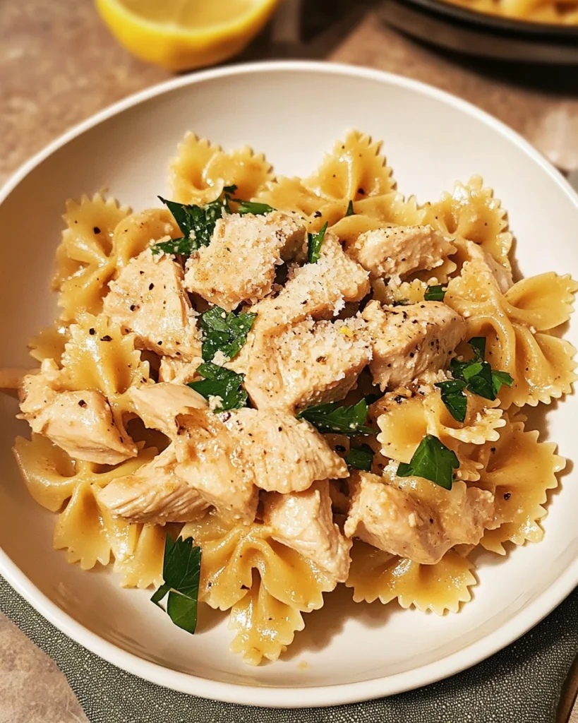 Easy Chicken and Bow Tie Pasta Recipe