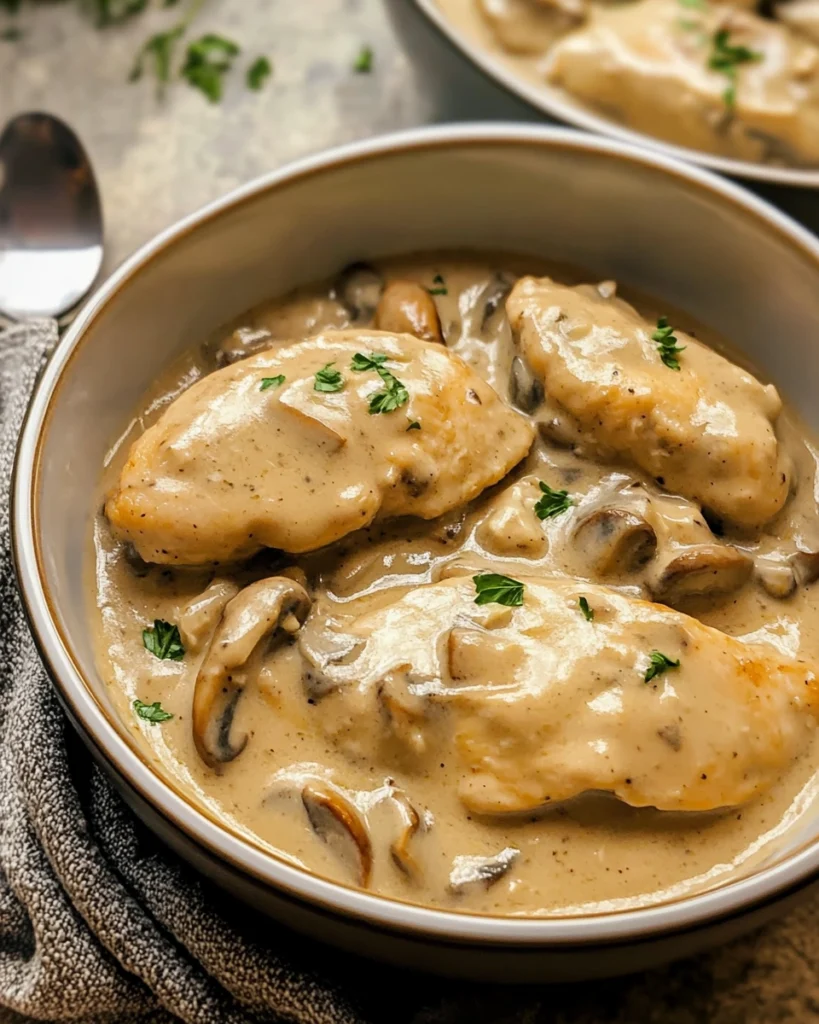 Easy Weeknight Cream of Mushroom Chicken Skillet Recipe