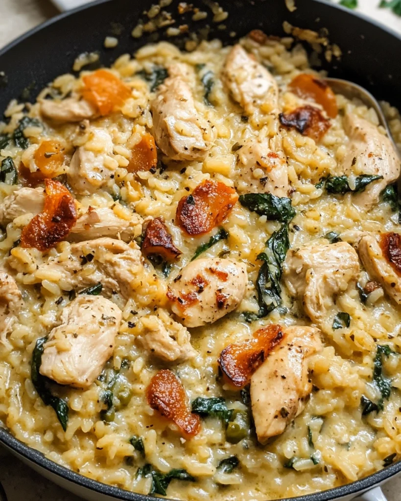 Creamy Tuscan Chicken & Rice Recipe