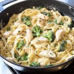 Easy Chicken Broccoli Fettuccine Alfredo Recipe