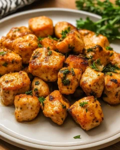 Keto Garlic Butter Chicken Bites – Easy & Low-Carb