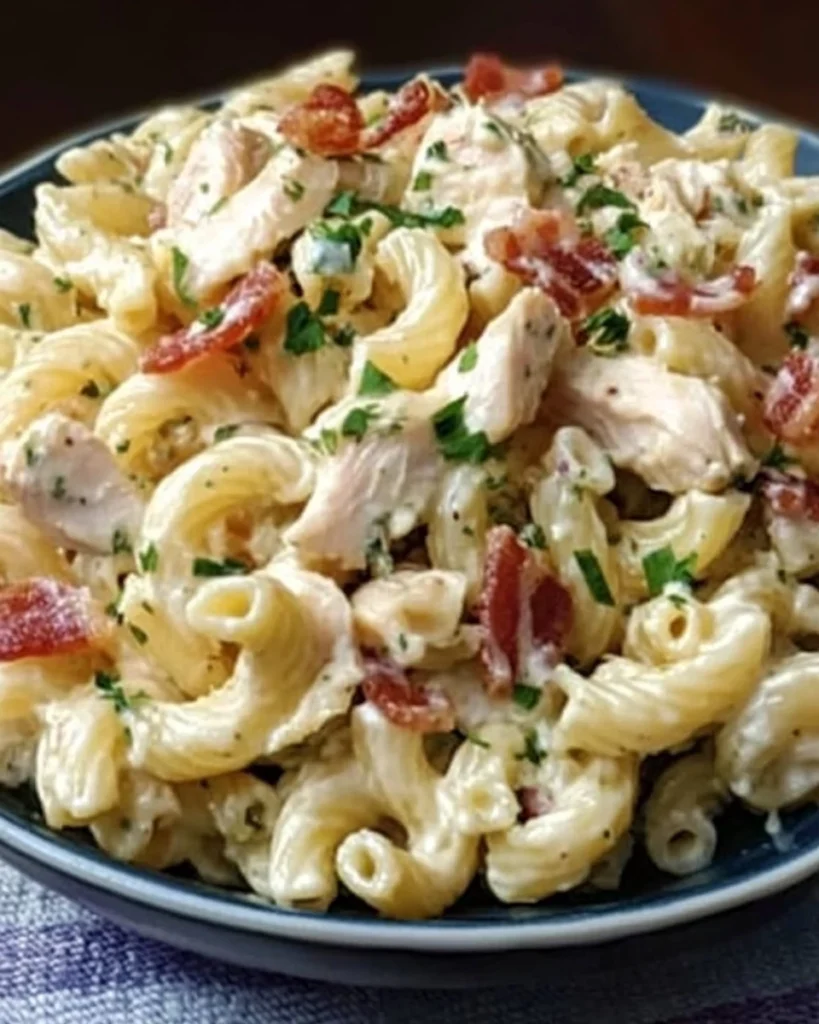 Chicken Bacon Ranch Pasta Salad – Easy & Flavorful Recipe
