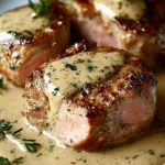 Best Ever Pork Tenderloin with Dijon Cream Sauce