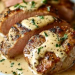 Best Ever Pork Tenderloin with Dijon Cream Sauce