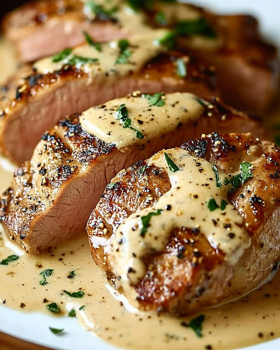 Best Ever Pork Tenderloin with Dijon Cream Sauce