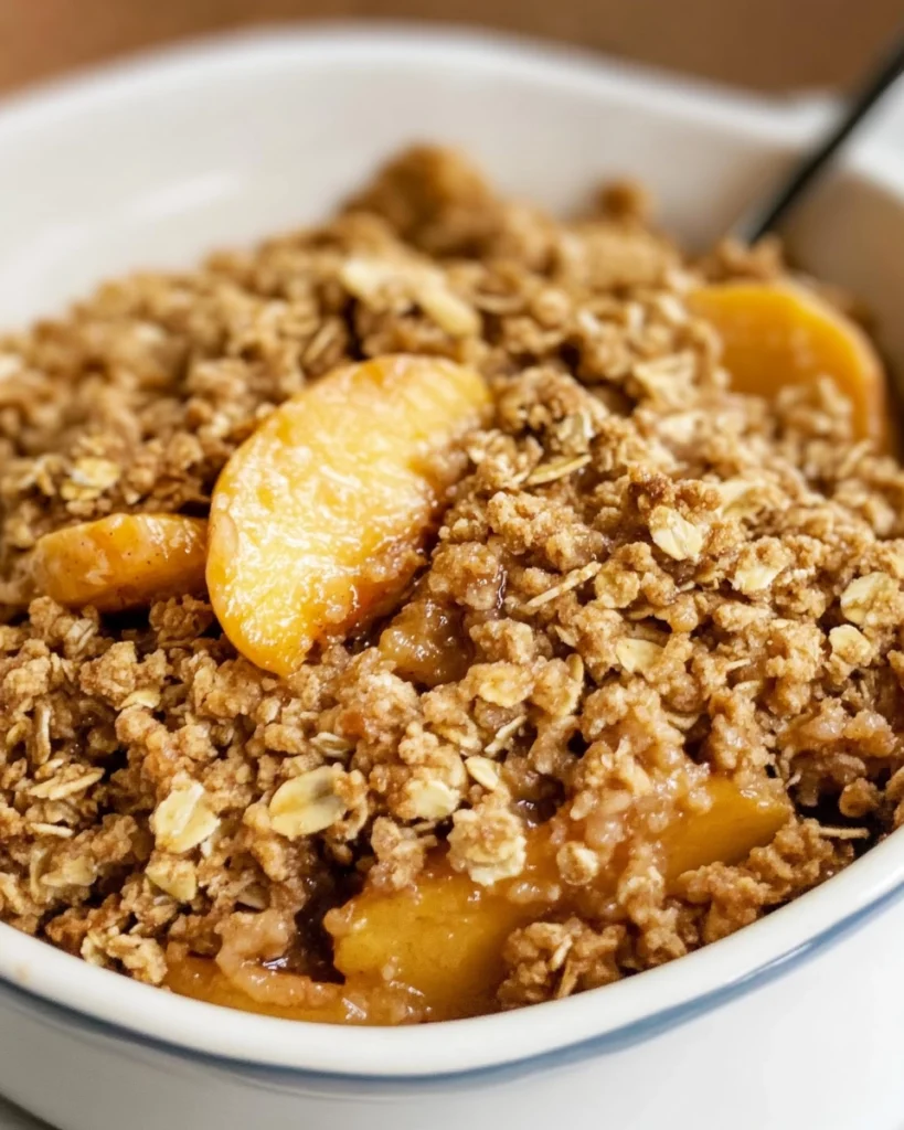 Best Peach Crisp Recipe with Oat Topping