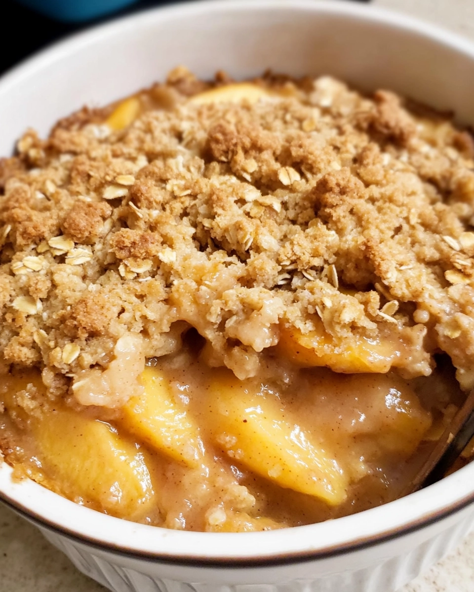 Best Peach Crisp Recipe with Oat Topping