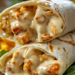 Cheesy Garlic Chicken Wraps – Quick & Flavorful