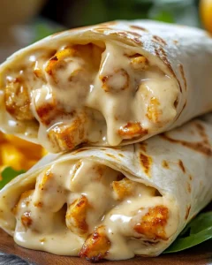 Cheesy Garlic Chicken Wraps – Quick & Flavorful