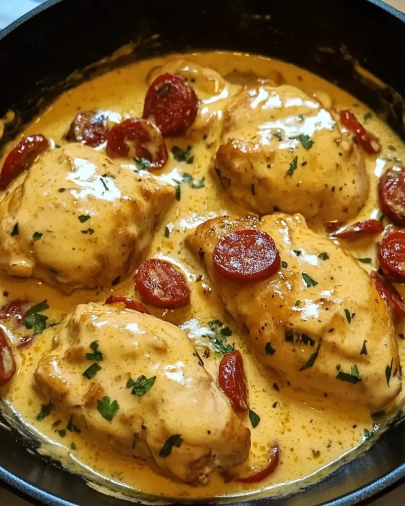 Creamy Chicken & Chorizo Sauce Recipe