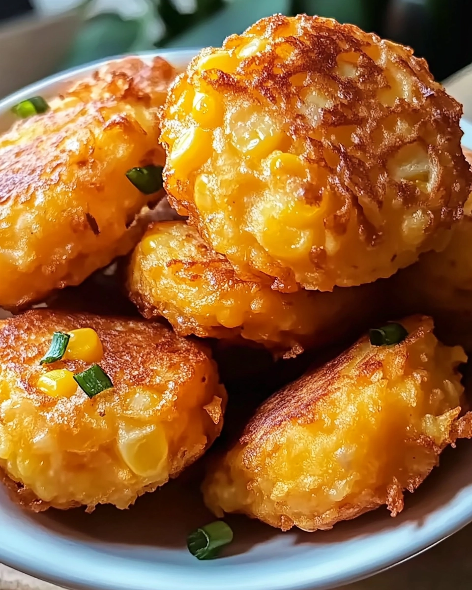 Easy Cheddar Corn Potato Fritters | Crispy & Cheesy