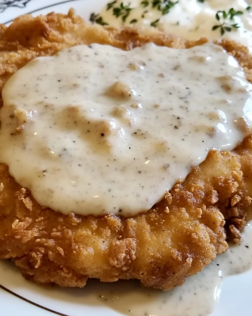 Crispy Chicken Fried Steak with Country Gravy
