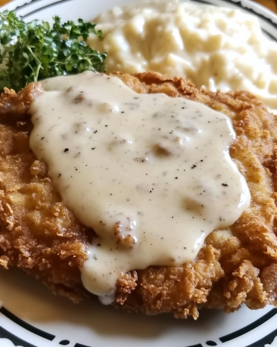 Crispy Chicken Fried Steak with Country Gravy