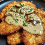 Crispy Golden Chicken with Parmesan Mushroom Sauce image 3