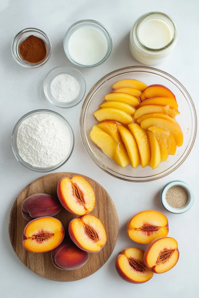 Fresh Peach Cobbler with Buttery Biscuit Topping