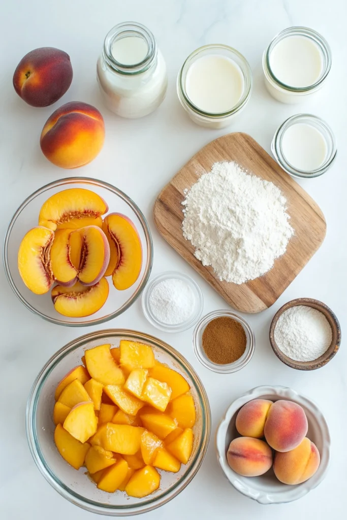 Fresh Peach Cobbler with Buttery Biscuit Topping
