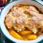 Fresh Peach Cobbler with Buttery Biscuit Topping