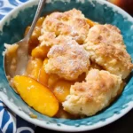 Fresh Peach Cobbler with Buttery Biscuit Topping