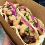 Garlic Butter Honey BBQ Beef Tacos