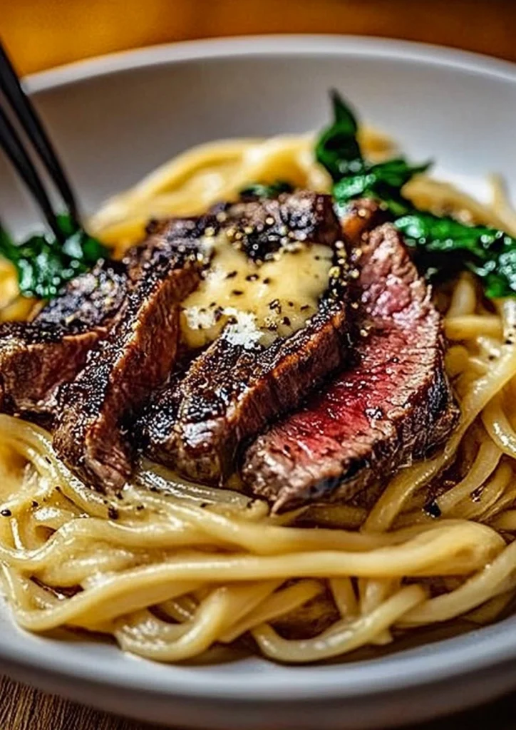 Garlic Butter Steak Lightning Noodles image 3