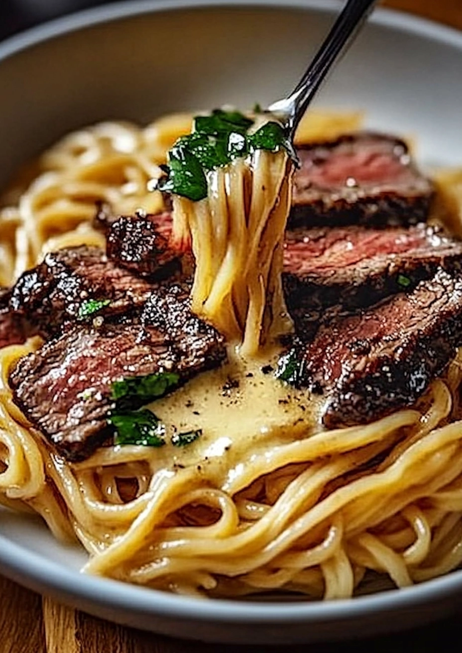 Garlic Butter Steak Lightning Noodles image 3
