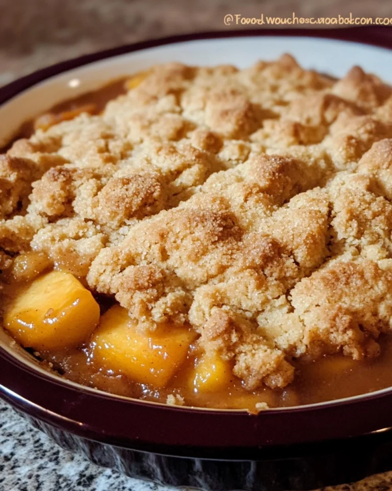 Lower Sugar Peach Cobbler Recipe - Healthy & Delicious