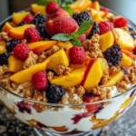 Peach Cobbler Cheesecake Fruit Salad Recipe