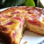 Rhubarb Custard Cake Recipe – Moist, Creamy, and Easy to Make