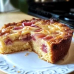 Rhubarb Custard Cake Recipe – Moist, Creamy, and Easy to Make