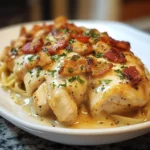 Creamy slow-cooked angel chicken with Italian herbs and pasta