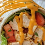 delicious Quick Cheesy Chicken Wrap image 3