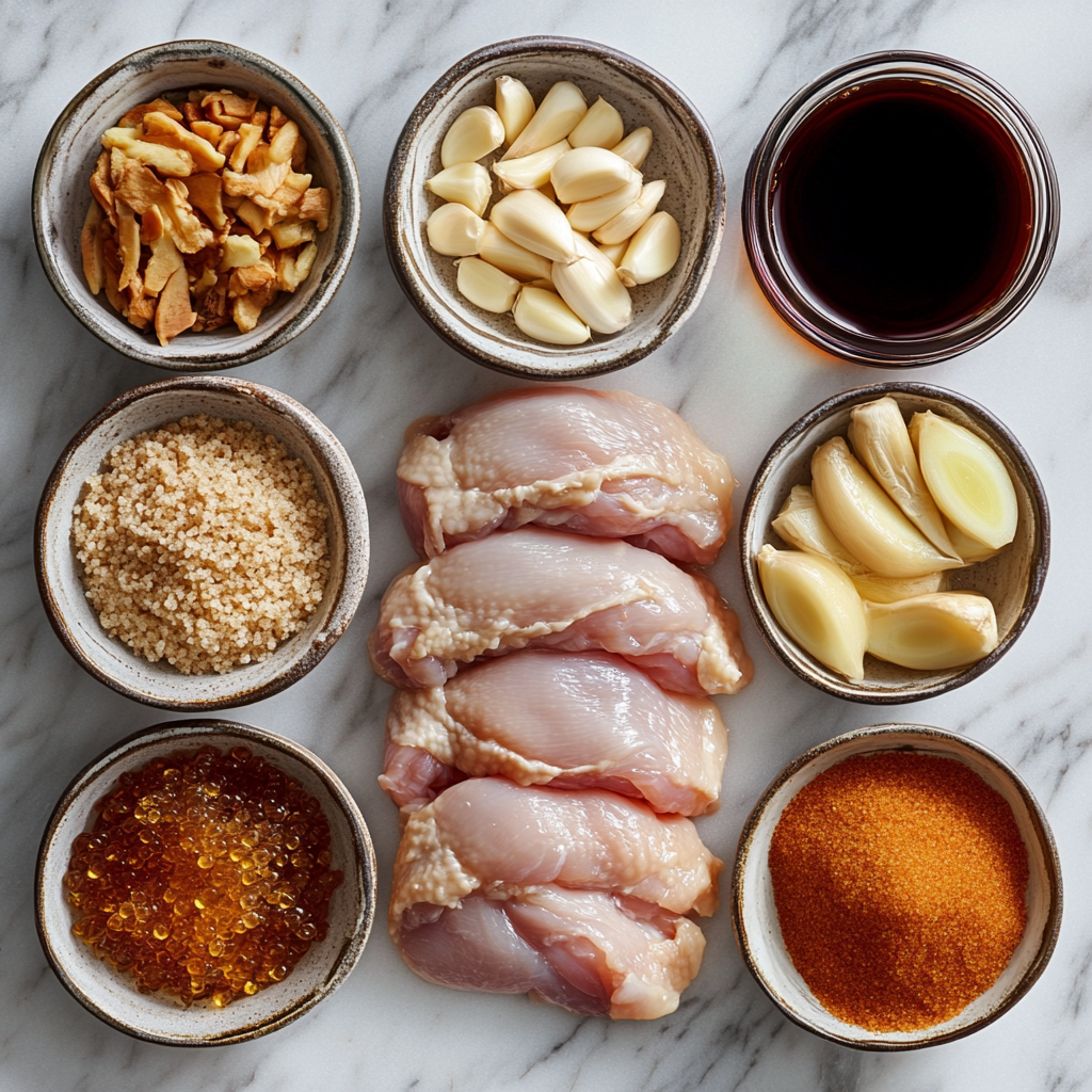 Ingredients for Instant Pot Bourbon Chicken