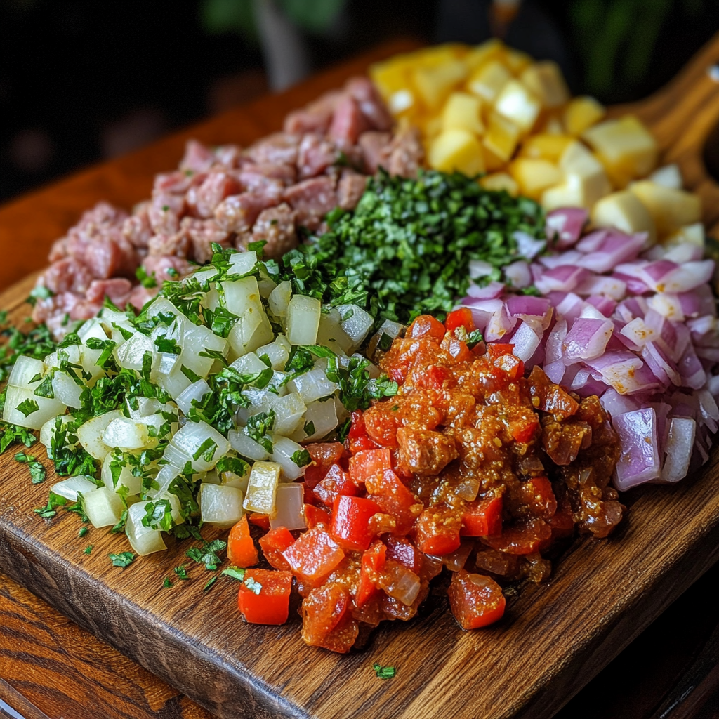 beef and coconut curry slow cooker ingredients prep