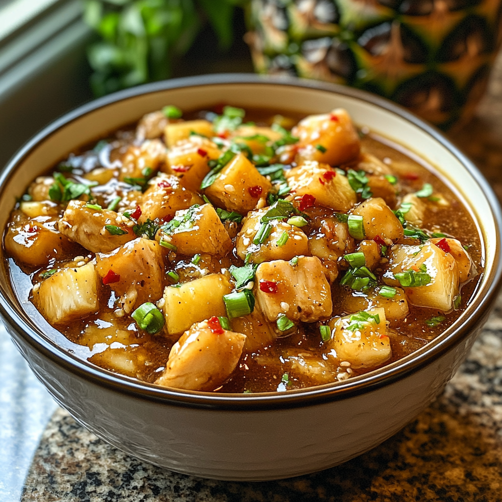 Assembling Pineapple Chicken Kabobs
