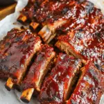 crockpot ribs recipes slow cooker style with BBQ sauce