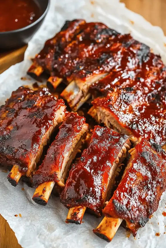 crockpot ribs recipes slow cooker style with BBQ sauce