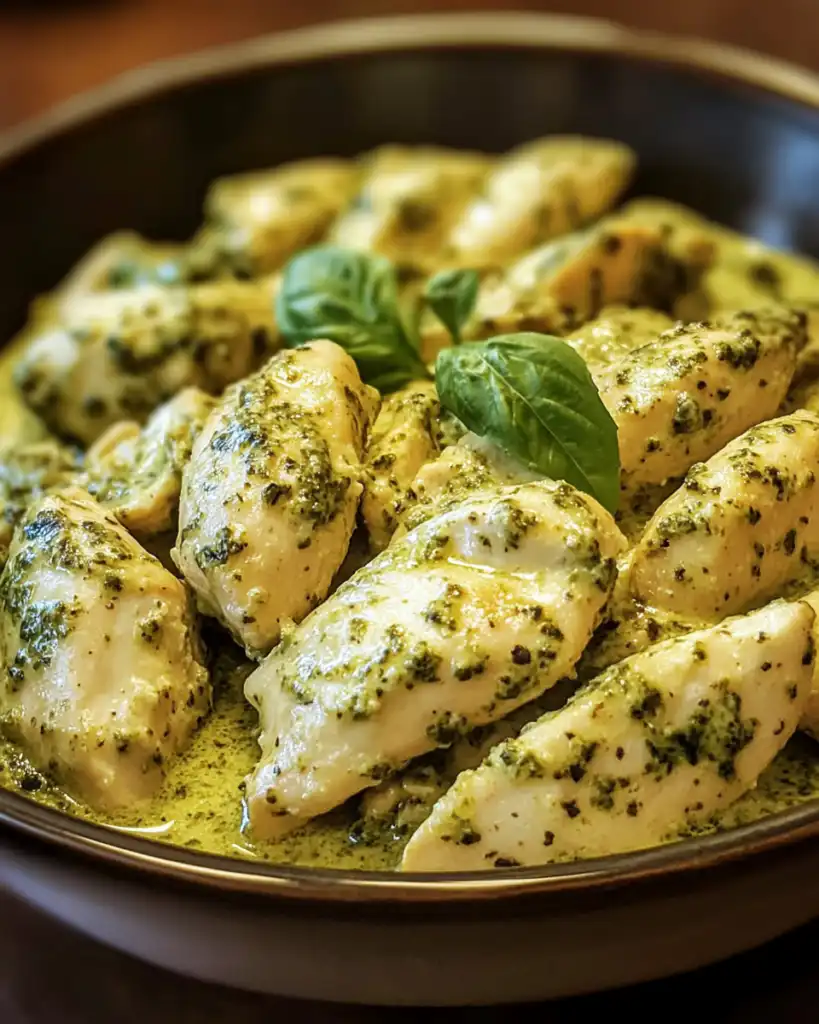 Creamy Pesto Chicken — A Cozy New York Kitchen Memory and Comfort Dish