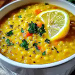 Golden Lemon Lentil Soup Healthy and Flavorful Dish