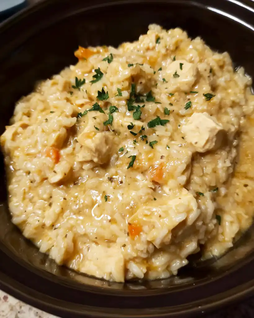 Creamy Crockpot Chicken and Rice – Easy Slow Cooker Meal
