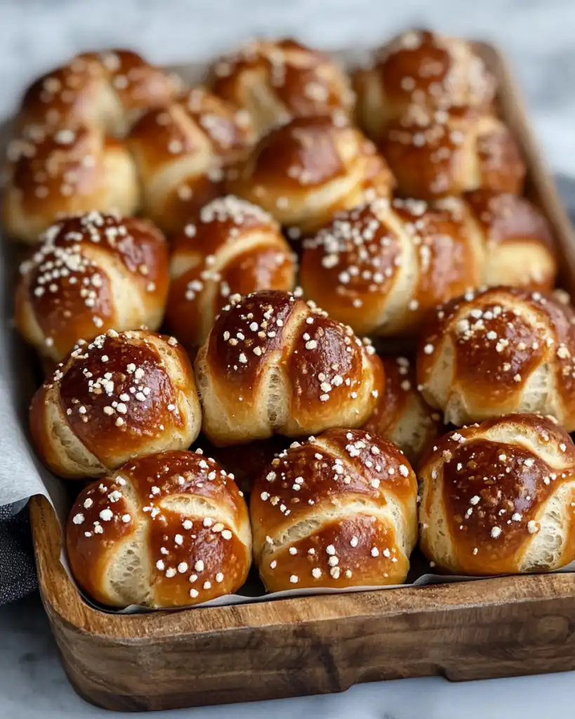 Soft Sourdough Pretzel Bites