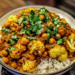 Roasted Cauliflower and Chickpea Curry